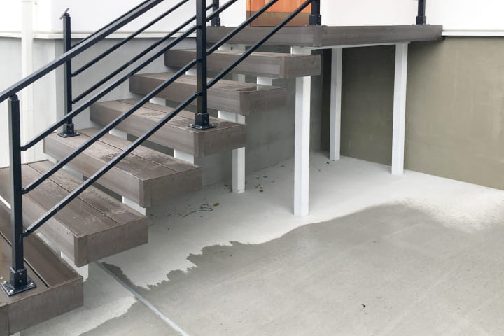 鉄骨階段施工